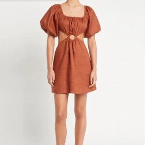 Faithfull the Brand Almero Linen Mini Dress